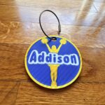 Girls Cheer bag tag